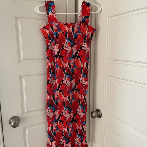 Toperth Tropical Jungle Feels Floral Midi Dress - Picture 2 of 2